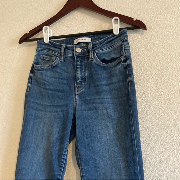 Flying Monkey Women's Blue Denim High Rise Skinny Jeans Size 25 - Picture 1 of 10